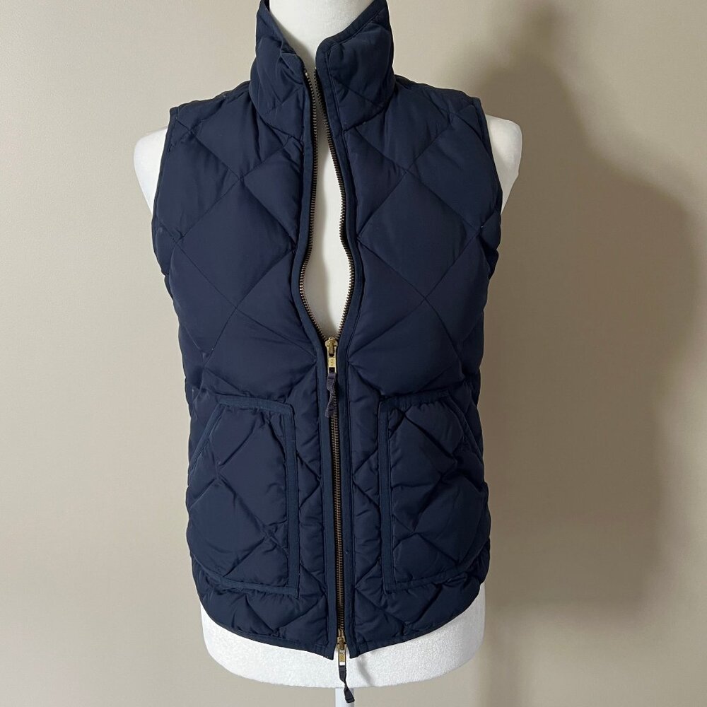 J. Crew Navy Puff Vest Size XXS